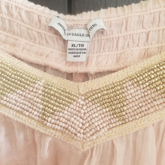 AE guazey baby pink beaded crop tank - Picture 3 of 5